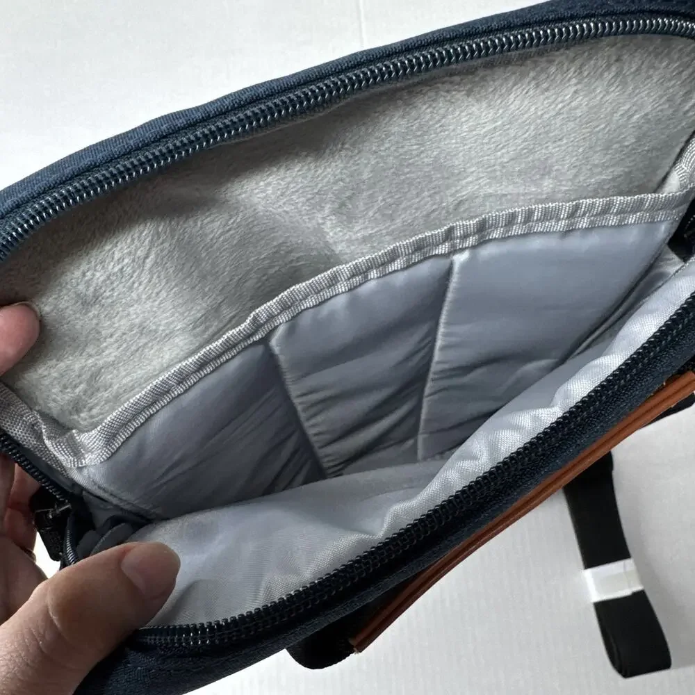 Soulelite Padded Tablet Bag Sleeve w Strap, Indigo Fabric 11.6-13.3in ST01